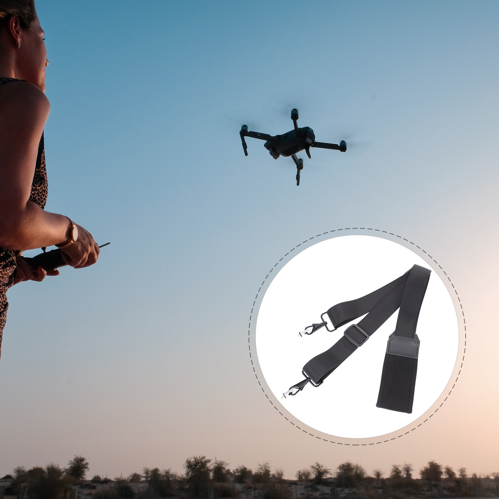 Drone Neck Strap - Cinta de Pescoço para Controle Remoto