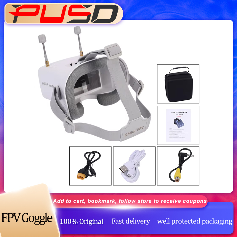 Óculos FPV 008D PRO Branco com - Drone Battery Adapter avaliação e preço