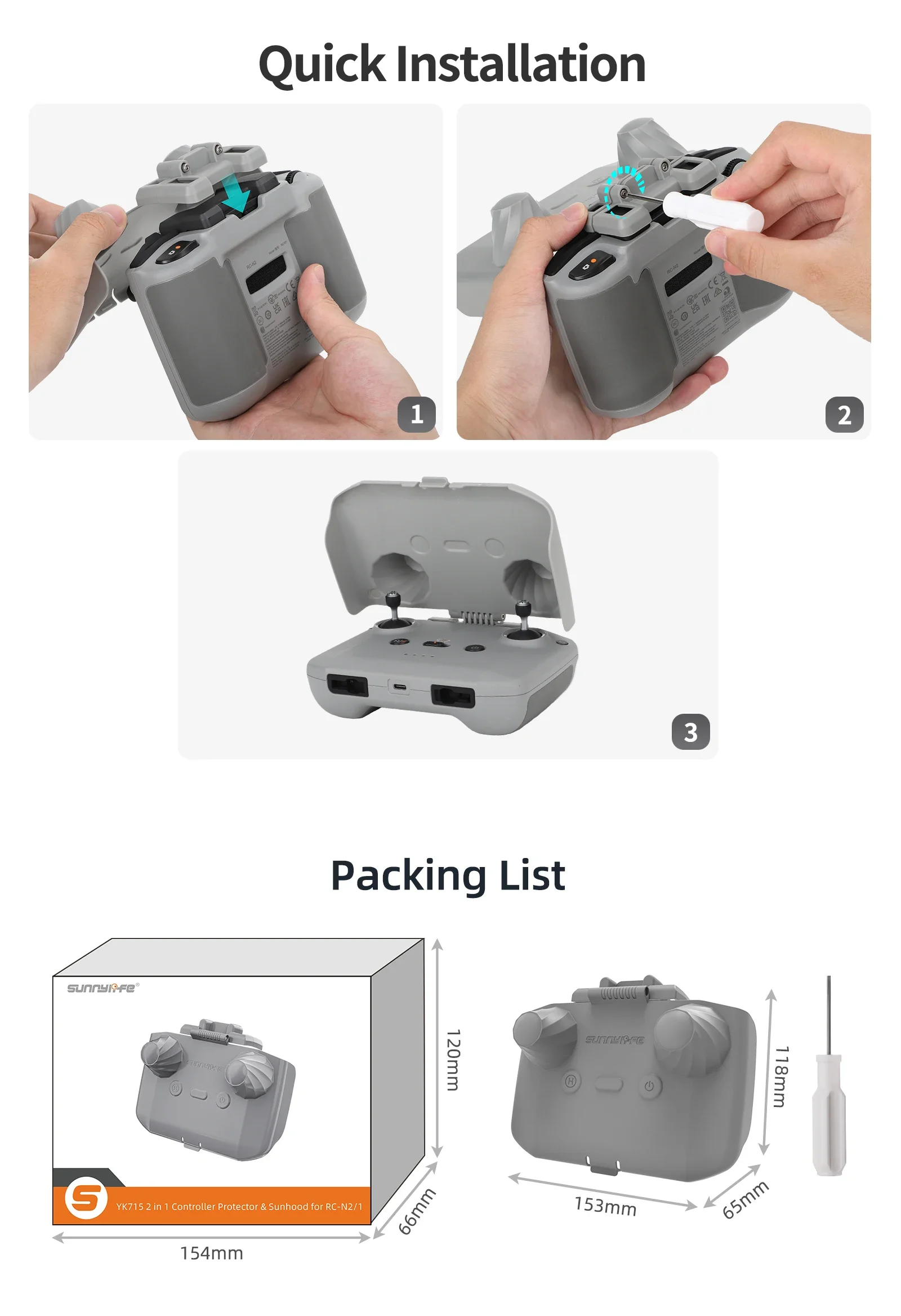 2 em 1 controlador protetor su - Drone Joystick Cover avaliação e preço