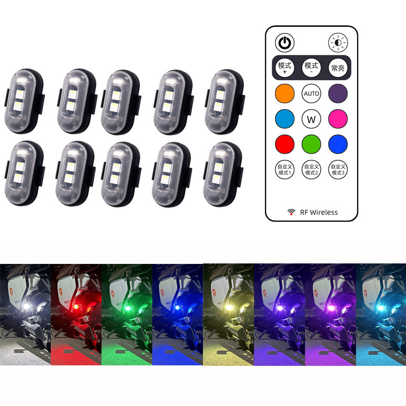 10x 4x 8 Cores Sem Fio LED Dro - Drone Beacon Light avaliação e preço