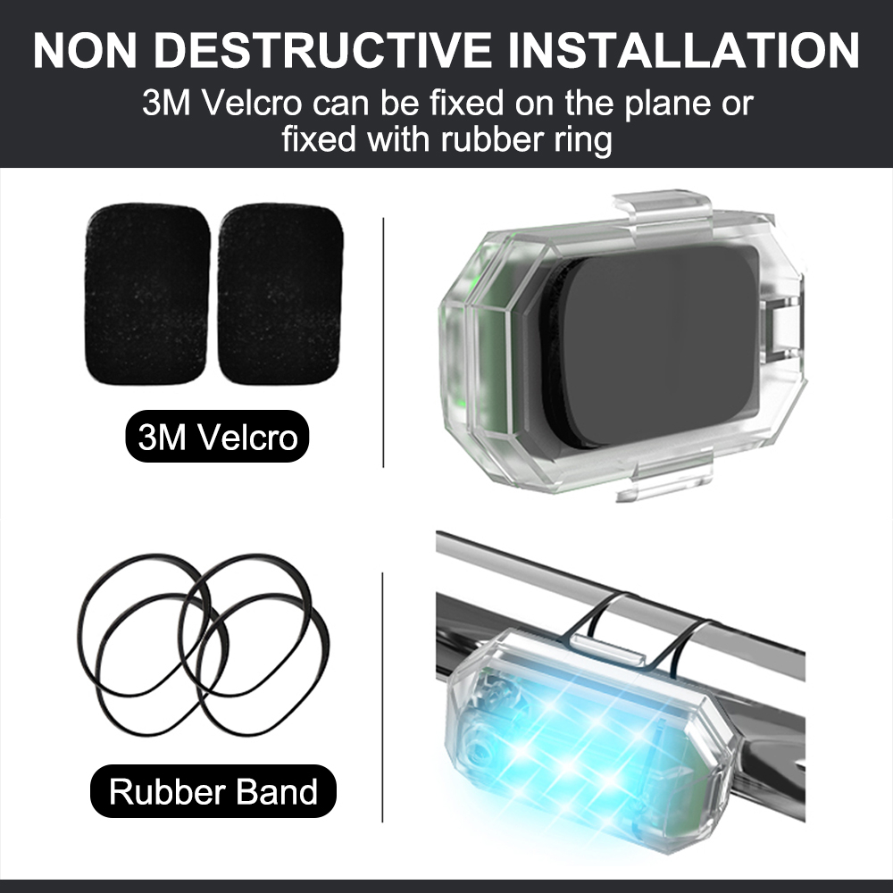 Luz estroboscópica sem fio par - Drone Strobe Light avaliação e preço