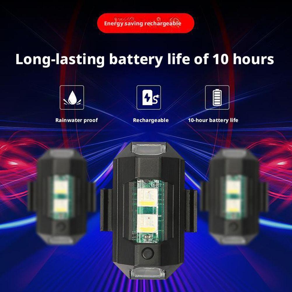 2 pces mini luzes estroboscópi - Drone Beacon Light avaliação e preço