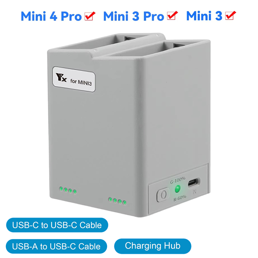 Para dji mini 3pro/4pro bateri - Drone Battery Charger avaliação e preço