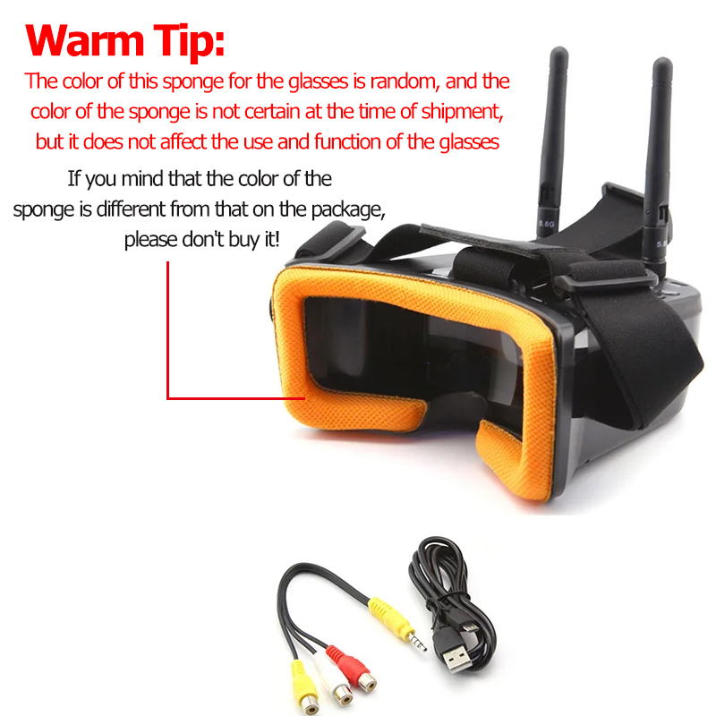 VR009 FPV Óculos de Vídeo 3 Po - Drone Controller Screen avaliação e preço